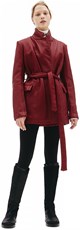 Isaac Sellam Reguliere Burgundy Jacket with Belt 160511